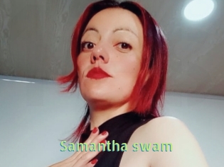 Samantha_swam